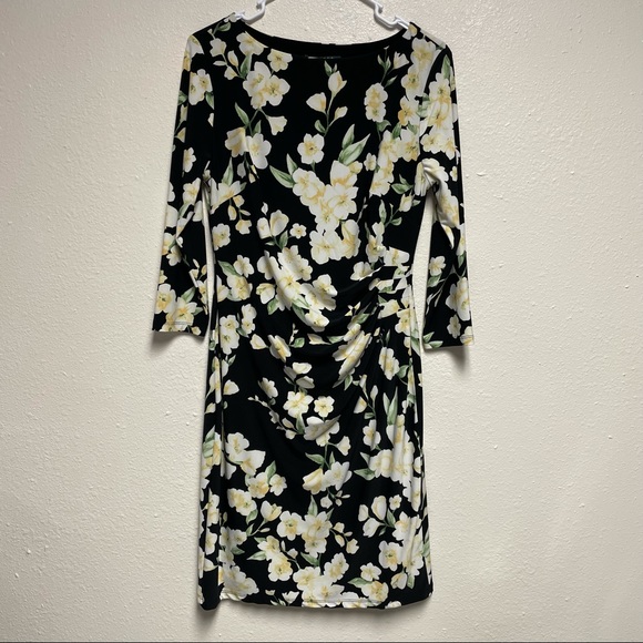 Lauren Ralph Lauren Dresses & Skirts - Lauren Ralph Lauren Floral Print Jersey midi dress long sleeve.